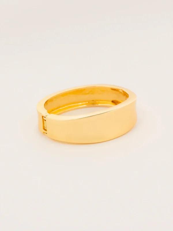 Sleek Wide Cuff Bracelet - Image 2