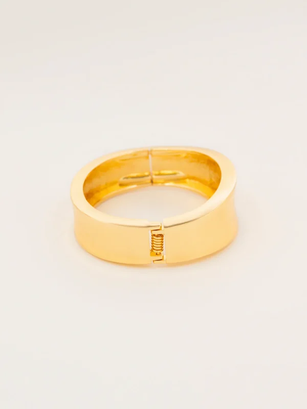 Sleek Wide Cuff Bracelet - Image 4