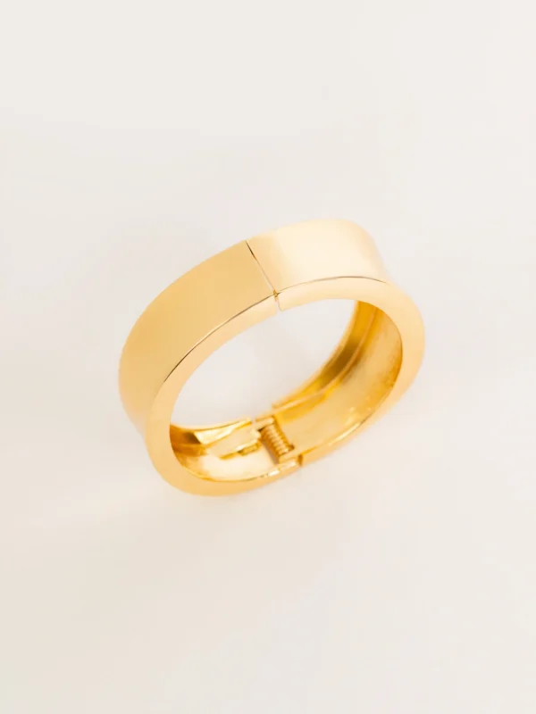 Sleek Wide Cuff Bracelet - Image 3