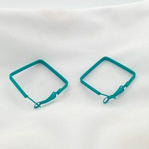 🖤 Midnight Square Hoops